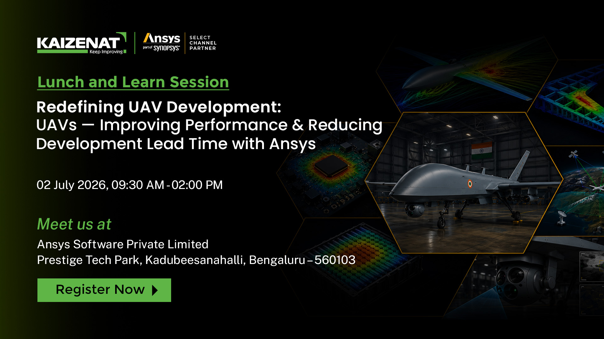 Redefining UAV Development - Lunch and Learn session with Kaizenat and Ansys at Ansys Software Private Limited, Bengaluru